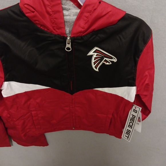 Atlanta Falcons Red and Black Hooded Jacket and Pants Set. Fits Up To 3t - Picture 3 of 5